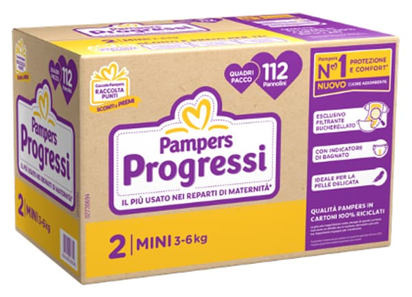 Pampers Quadri Progressi Mini X112