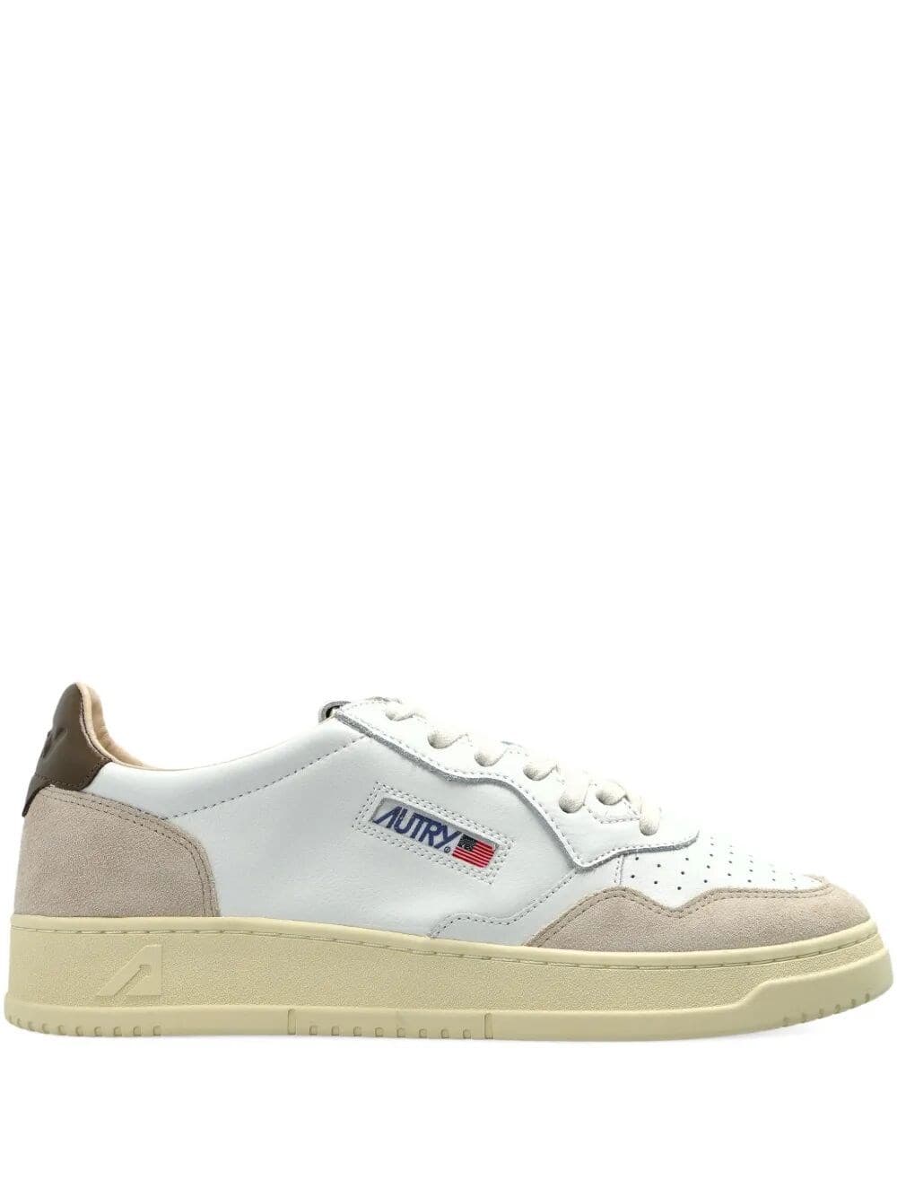 AUTRY "Medalist Low Man" Leather Suede Sneakers