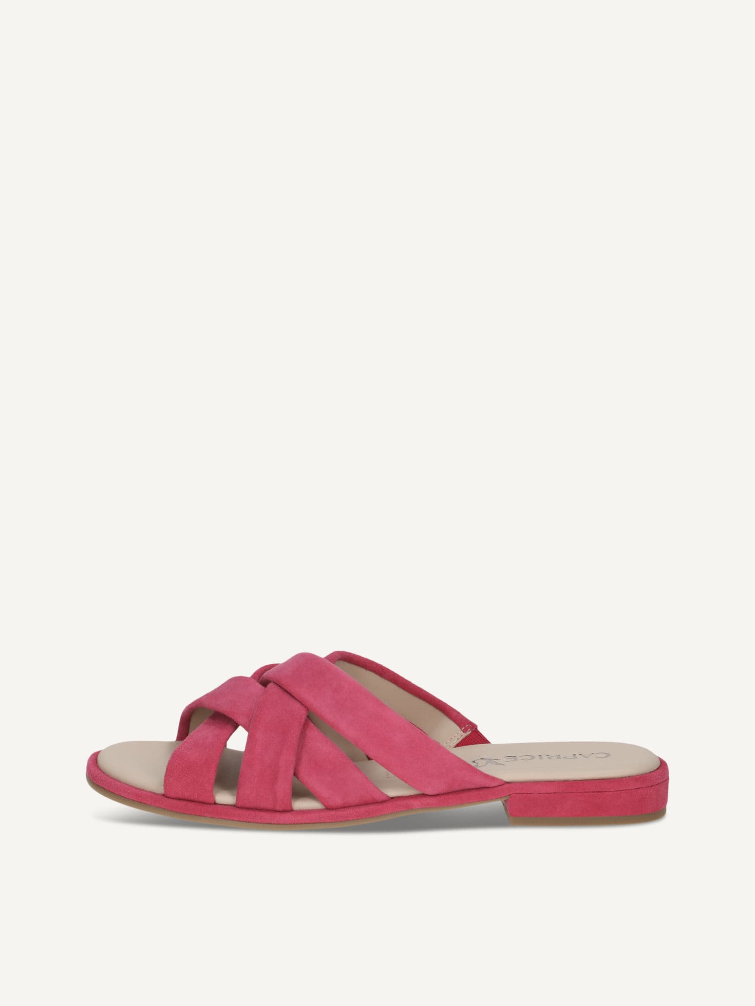 CAPRICE Ciabatte, fucsia, in Cuoio con Tacco a blocchetto, Misura 41