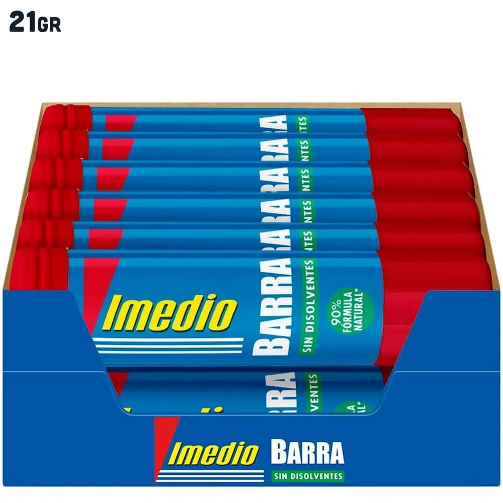 Scatola di 12 stick di colla da 21 grammi Imedio