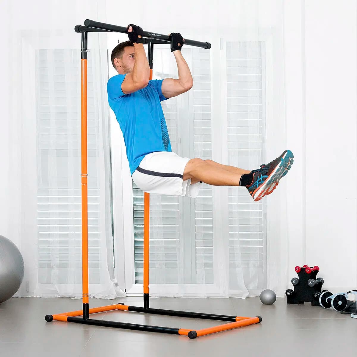 Barra di trazione e fitness con guida agli esercizi InnovaGoods