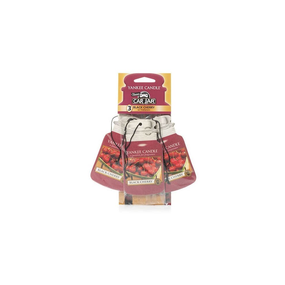 Profumatore Auto Car Jar Ultimate Black Cherry (3 Pezzi) Rosso Yankee Candle