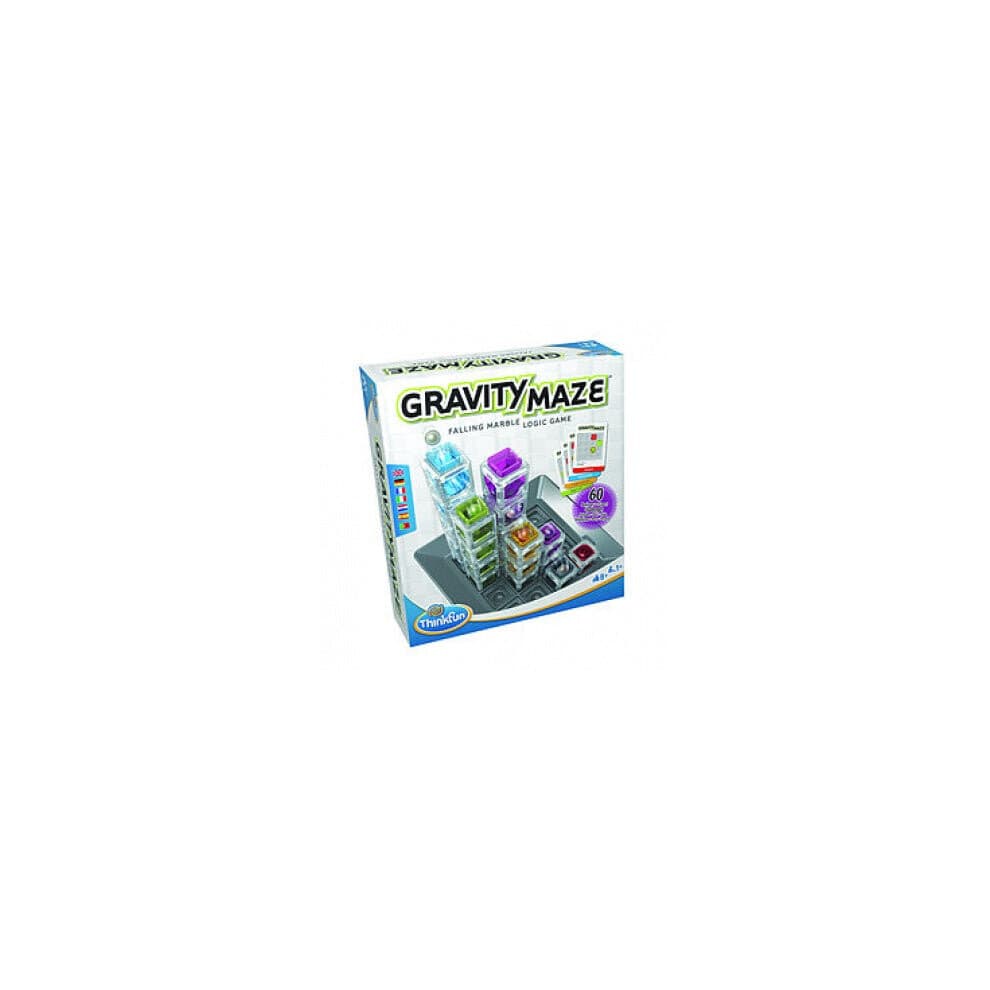 Gravity Maze gioco di logica, Rompicapo, Circuito a palline - Costruzione, 60 sfide, a partire da 8 anni - Ravensburger, 76433, ThinkFun