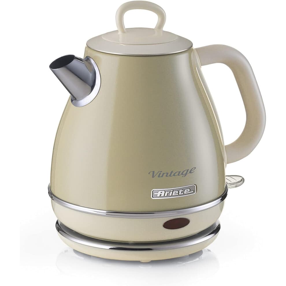 Bollitore Vintage 1L Beige - ARIETE - 1630W - Senza fili - Sistema anticalcare