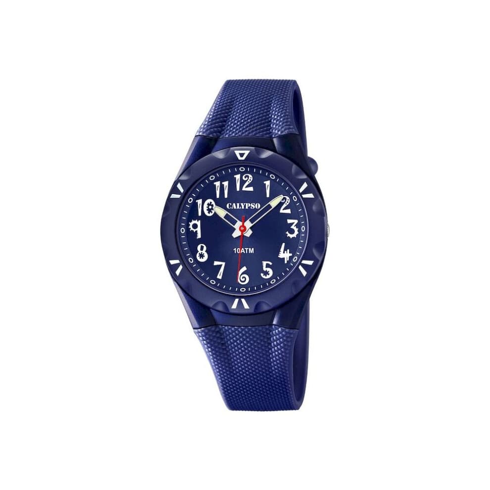 Orologio per bambino Calypso K6064-3 - Cinturino in poliuretano - Impermeabile fino a 10 ATM - Blu