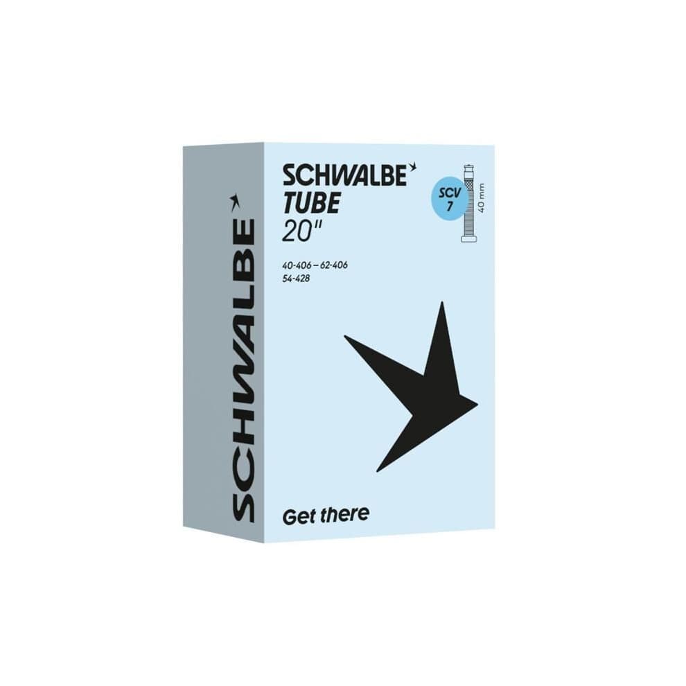 Camera d'aria bici 20 x 1.50-2.40 schwalbe clik valvola 40mm (40-62x406) (scv7)