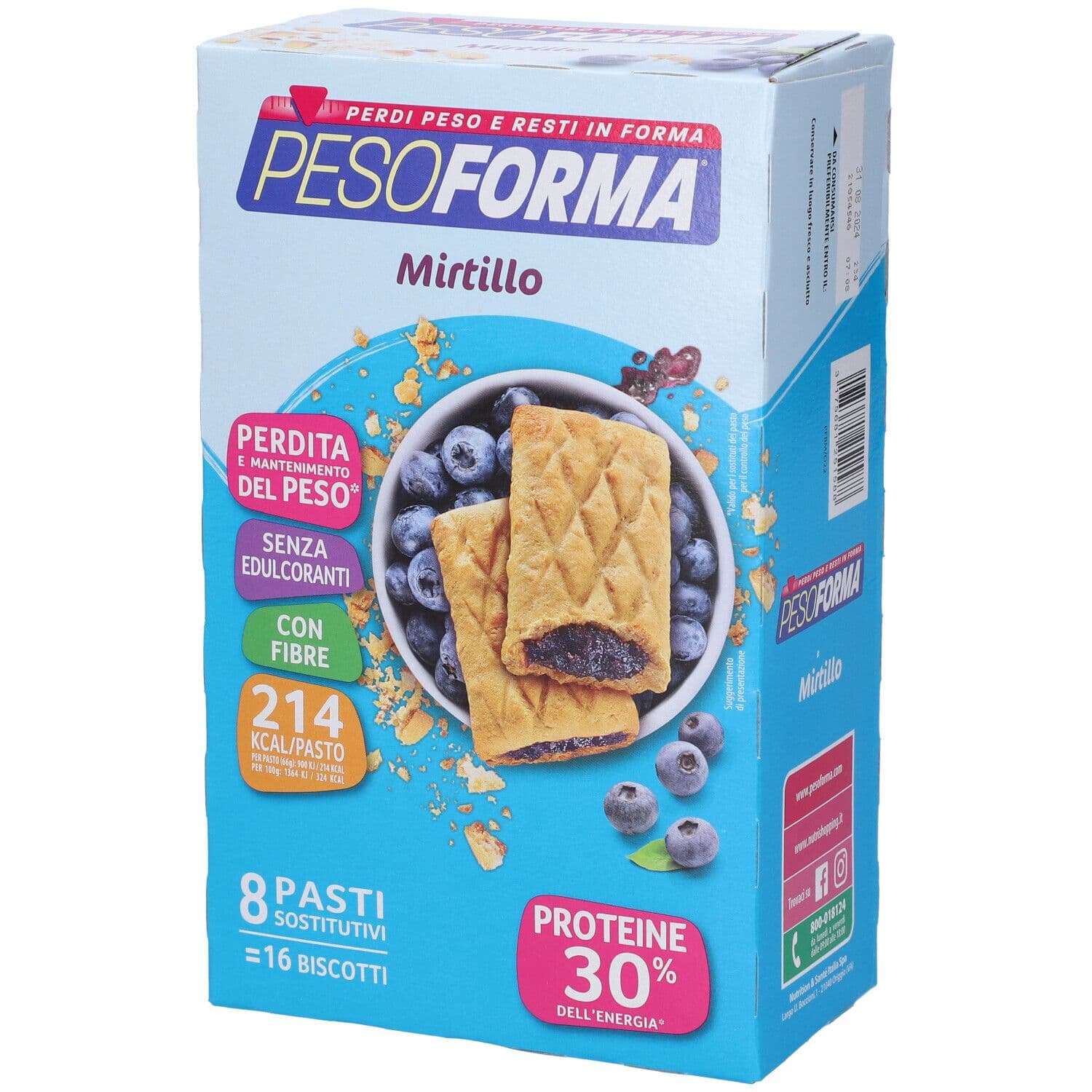 PESOFORMA® Biscotti al Mirtillo 528 g Biscotti
