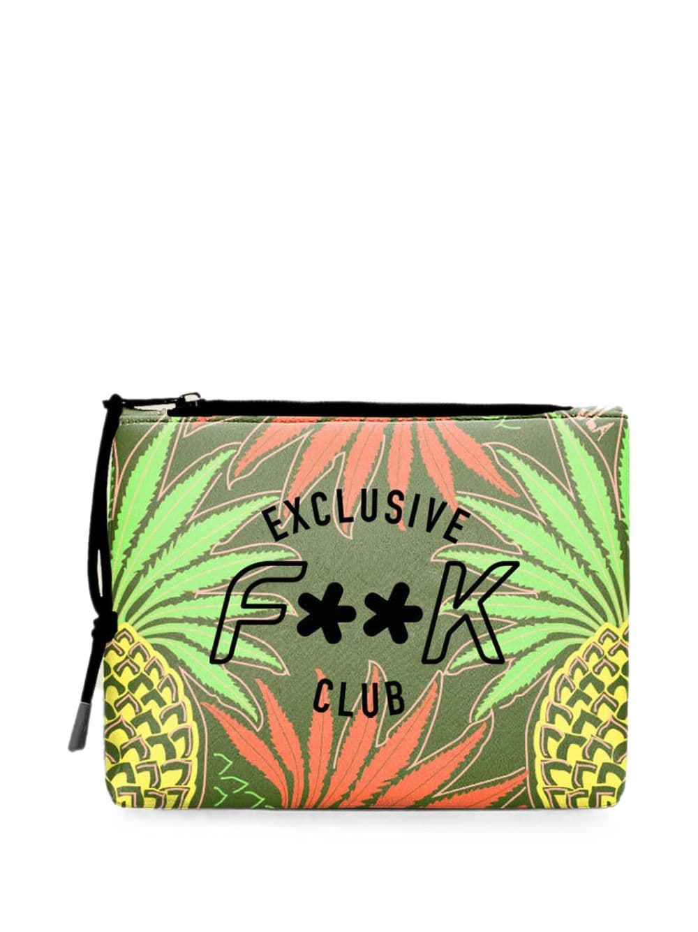 Pochette con fantasia palme