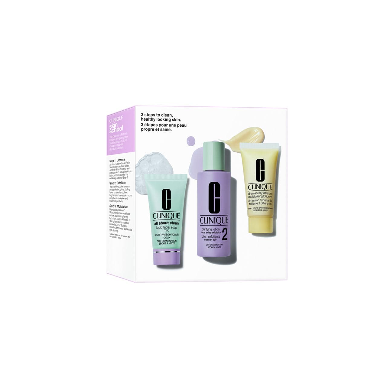 Clinique Skin School Supplies Set per Pelle Secca di Tipo 2