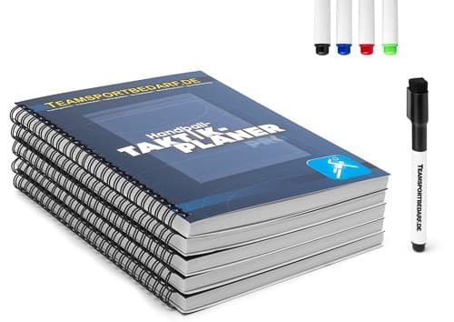Handball strategies and tactics - set of 5 tactic planners PRO