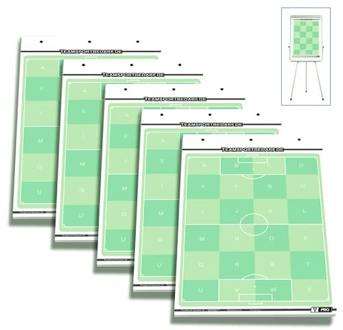 T-PRO football flip chart notepads - set of 5