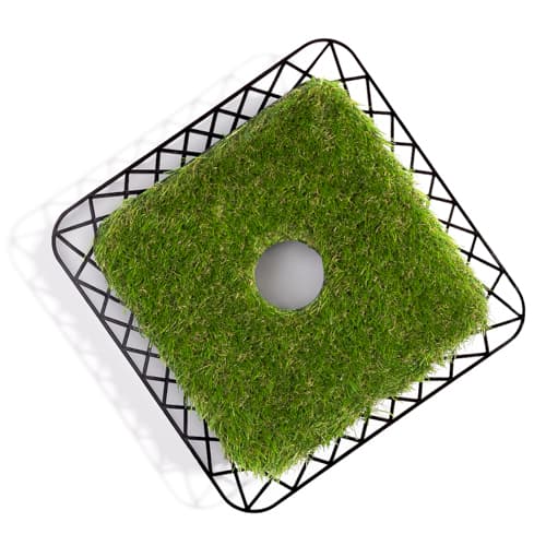 Artificial turf cuff (lawn mower) - for clothes dryers