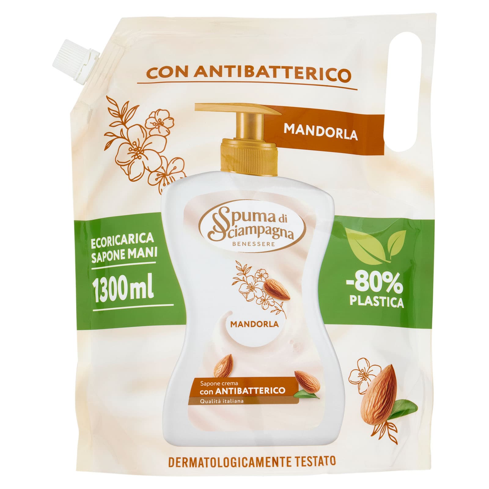 Sapone Crema Mandorla Ecoricarica 1300 ml
