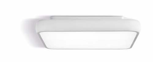 Plafoniera quadrata alluminio bianco opaco | lluminazioni | Capannoli