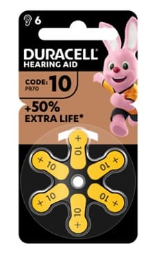 DURACELL EASY TAB 10 GIALLO 6PZ