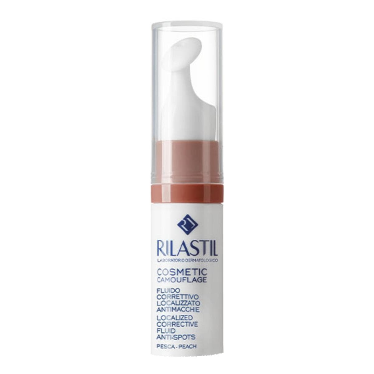 Rilastil Cosmetic Camouflage - Fluido Correttivo Antimacchie Colore Pesca, 5ml