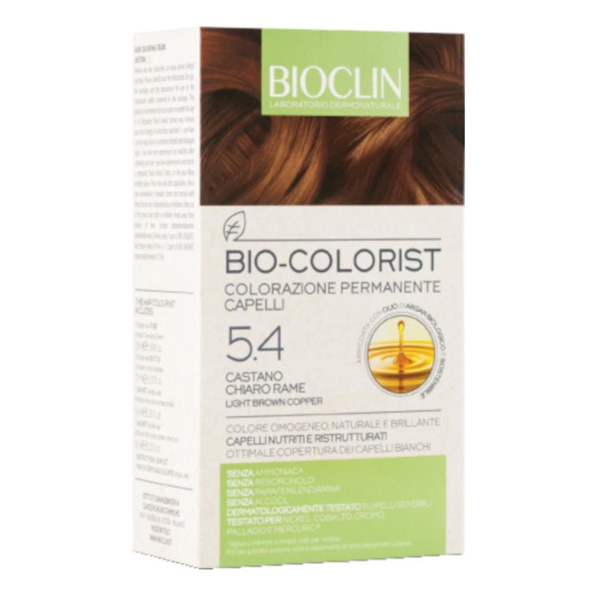 BIOCLIN Bio Colorist Colorazione Permanente Capelli 5.4 Castano Chiaro Rame
