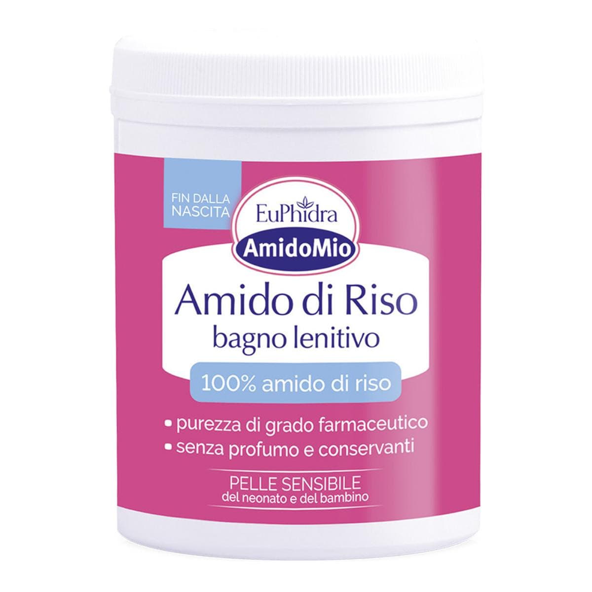 Euphidra AmidoMio - Amido di Riso Bagno Lenitivo Rinfrescante Protettivo, 200g