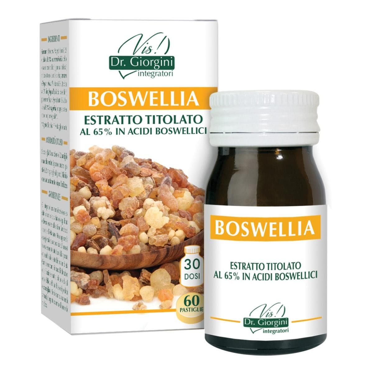 Dr.giorgini Boswellia Estratto Titolato Integratore Alimentare, 60 Pastiglie