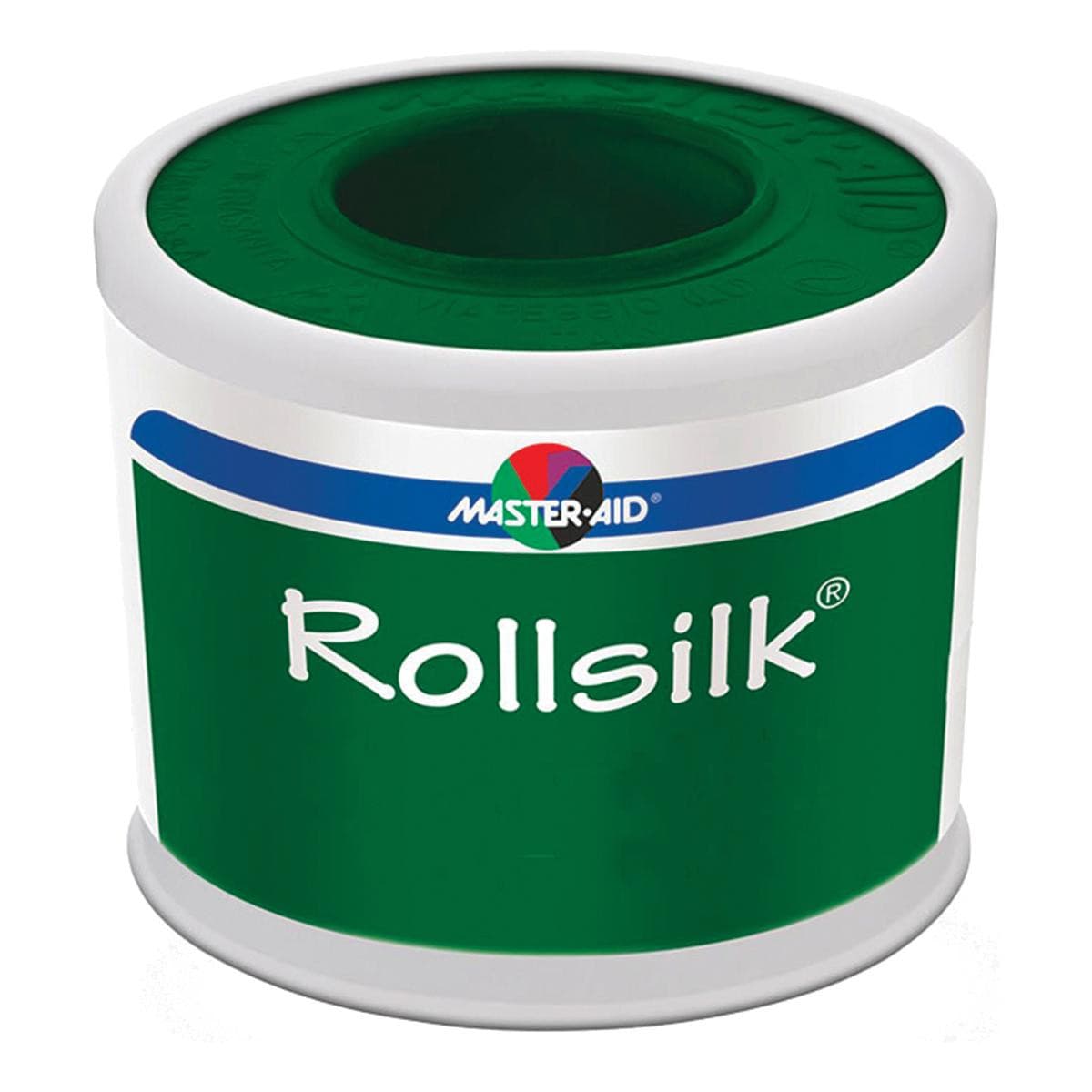 Master-Aid Rollsilk Cerotto Seta Artificiale Bianca Misura 5cm x 5m, 1 pezzo.