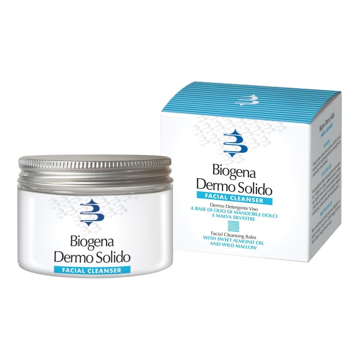Biogena Dermo Solido Detergente Struccante Delicato per Pelle Irritata, 140ml