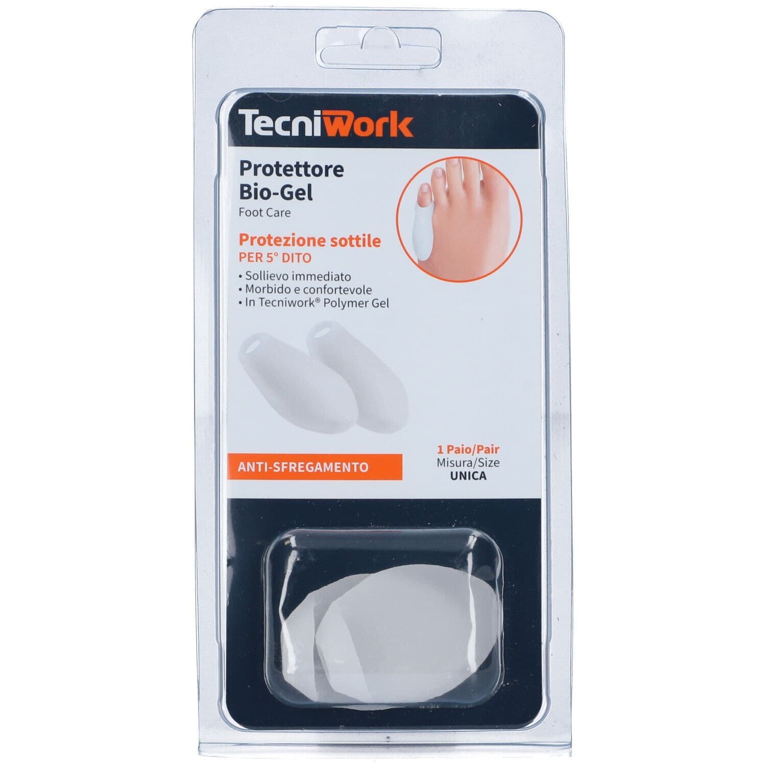 Tecniwork Bio Gel Protezione Sottile Mignolo 2 Pezzi