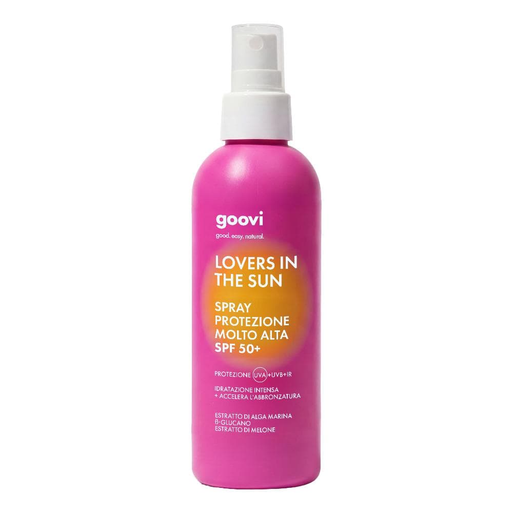 Goovi Lovers In The Sun Crema Spray Corpo SPF50+ - Protezione solare alta per il corpo - 200 ml