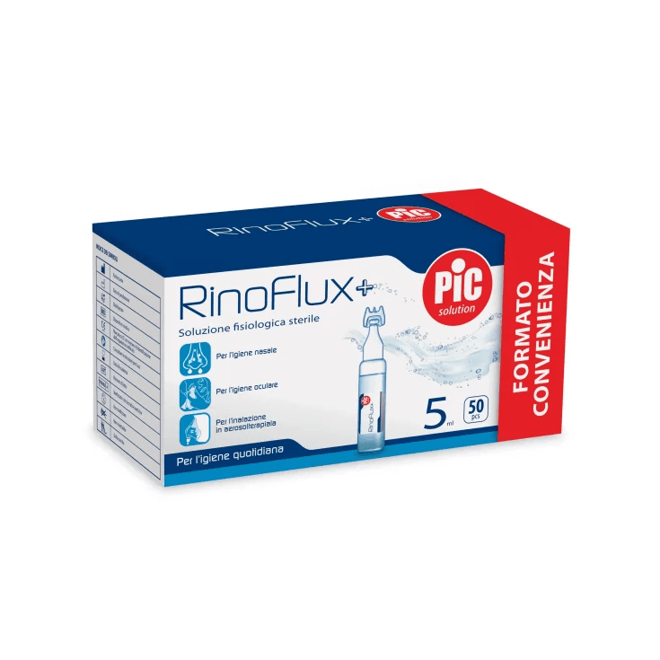 Soluzione fisiologica sterile RinoFlux+ 50 pezzi da 5 ml