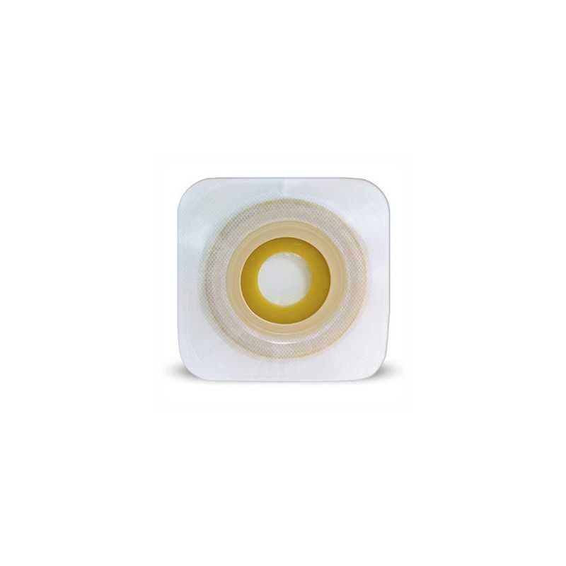 Placca piana modellabile per stomia due pezzi 13-22mm flangia 48mm con adesivo idrocolloidale 5 pezzi