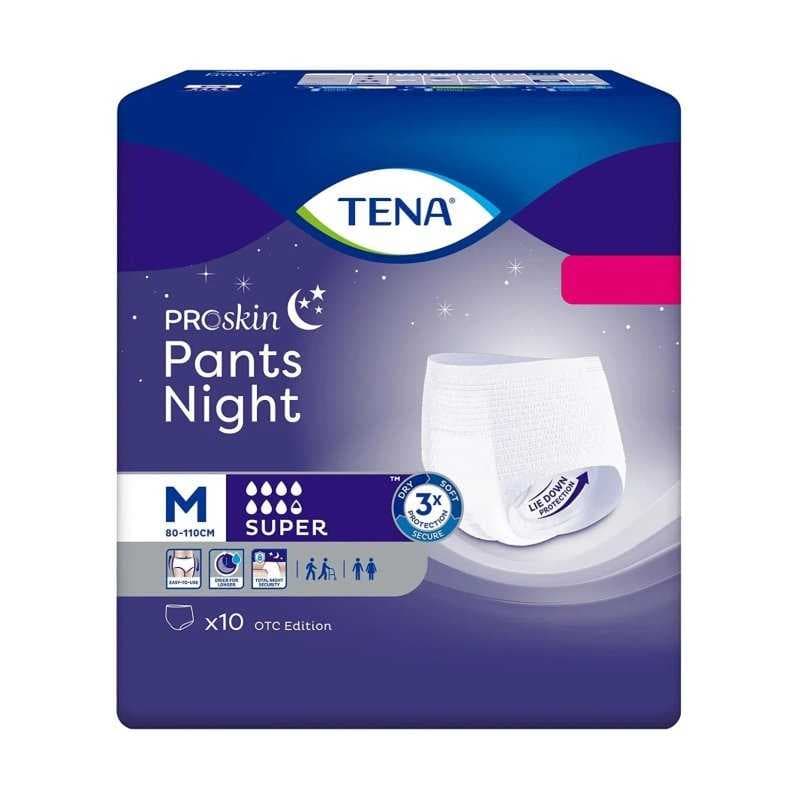 Pannolone a mutandina tena pants night super m 10 pezzi