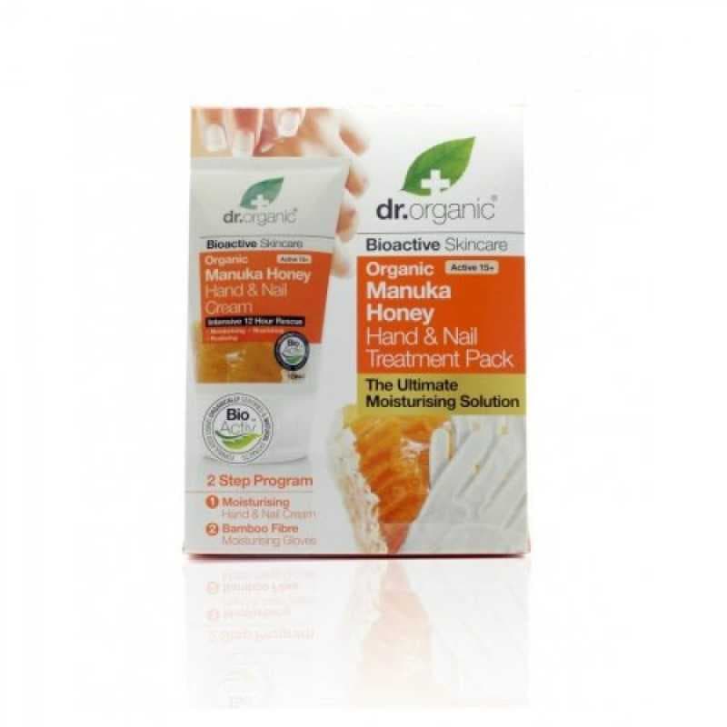 Dr organic manuka honey miele di manuka cream gift pack con guanto di bambu'