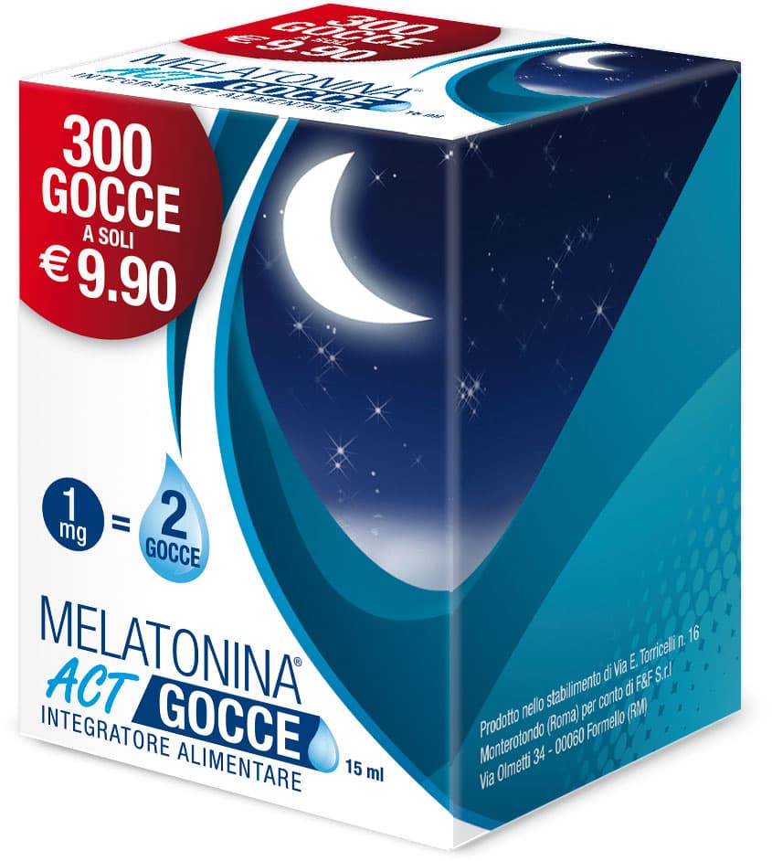 Melatonina Act Gocce 15ml - Integratore per il Sonno