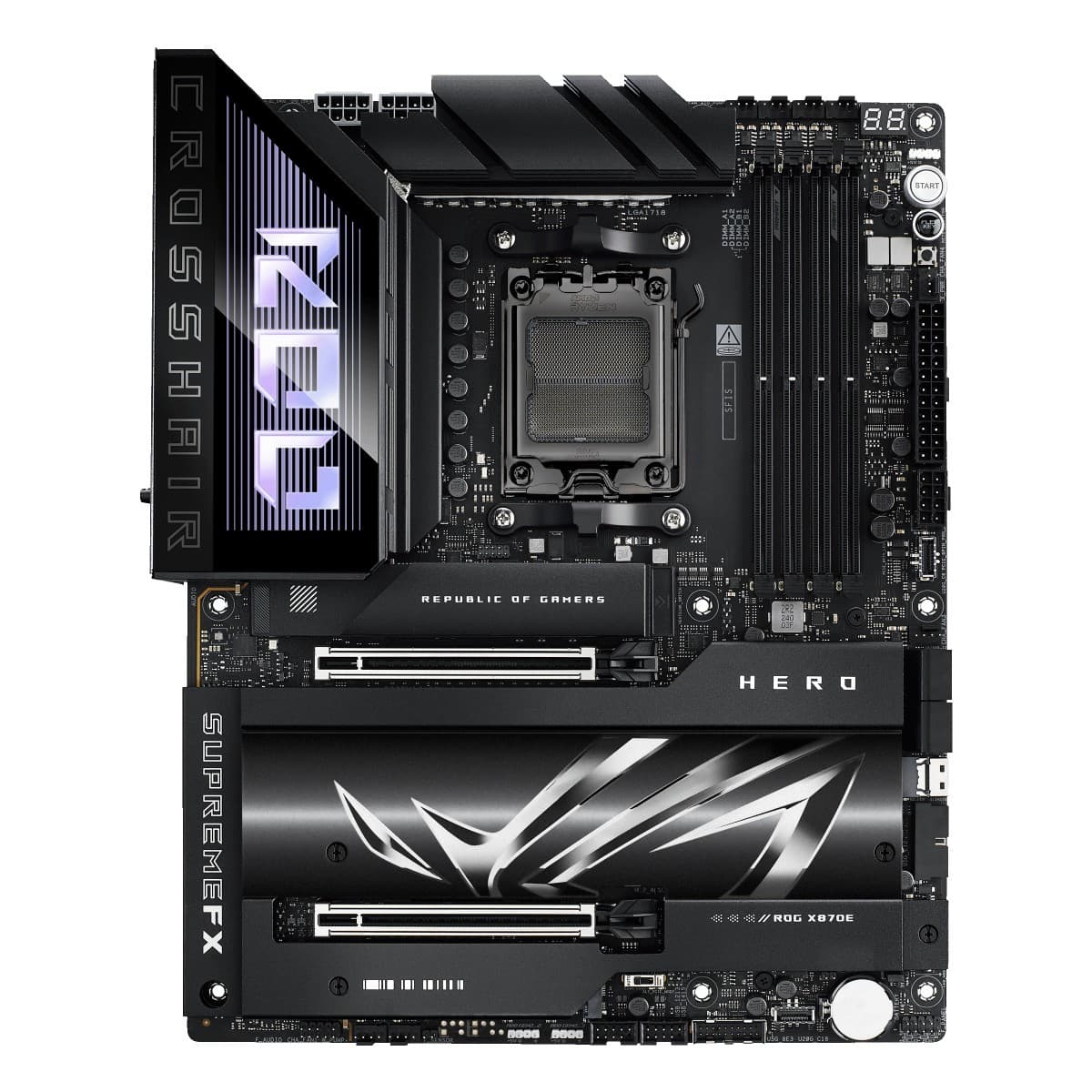 ASUS ROG CROSSHAIR X870E HERO AMD X870E Socket AM5 ATX 90MB1IE0-M0EAY0