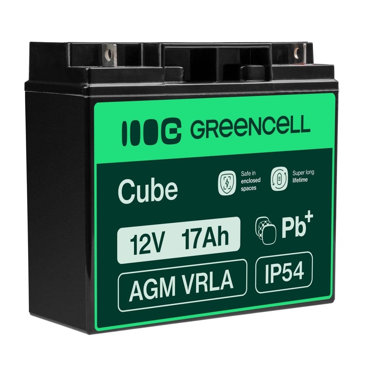 Green Cell AGM Battery Lead Acid VRLA 12V 17Ah for motor boats AGM51