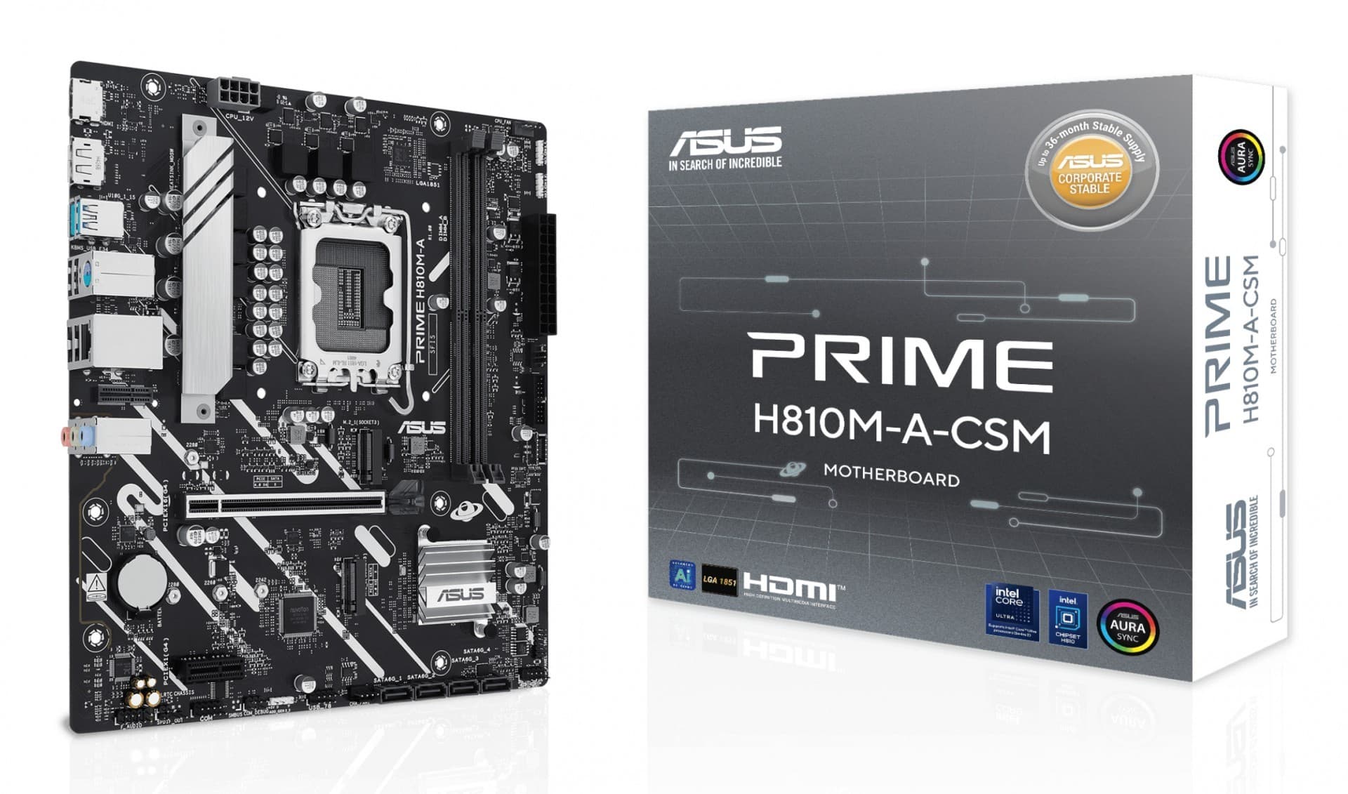 ASUS PRIME H810M-A-CSM Intel H810 LGA 1851 (Socket V1) 90MB1KK0-M0EAYC