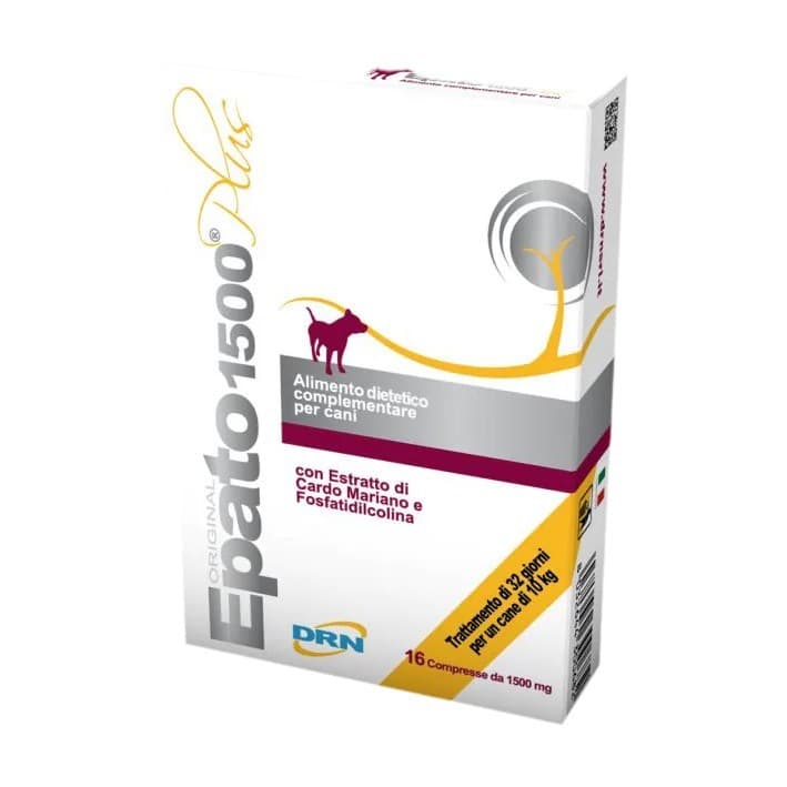 Epato 1500 Plus Alimento Complementare Funzione Epatica Cane 16 Compresse