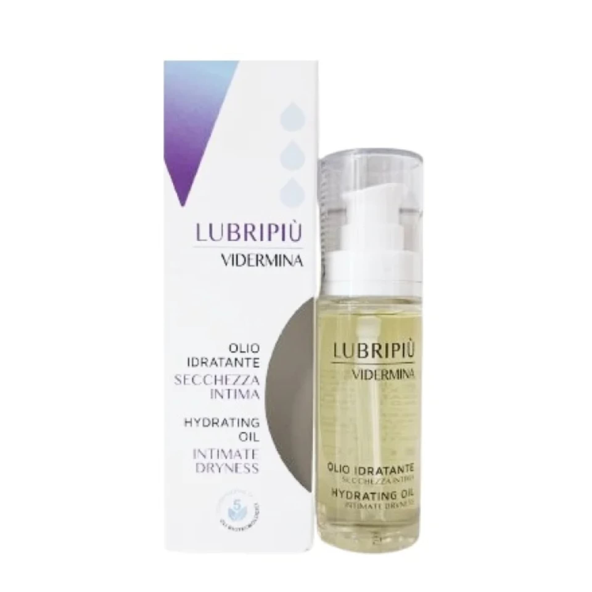 Vidermina Lubripiù Olio Idratante Intimo Emolliente E Lenitivo 30ml