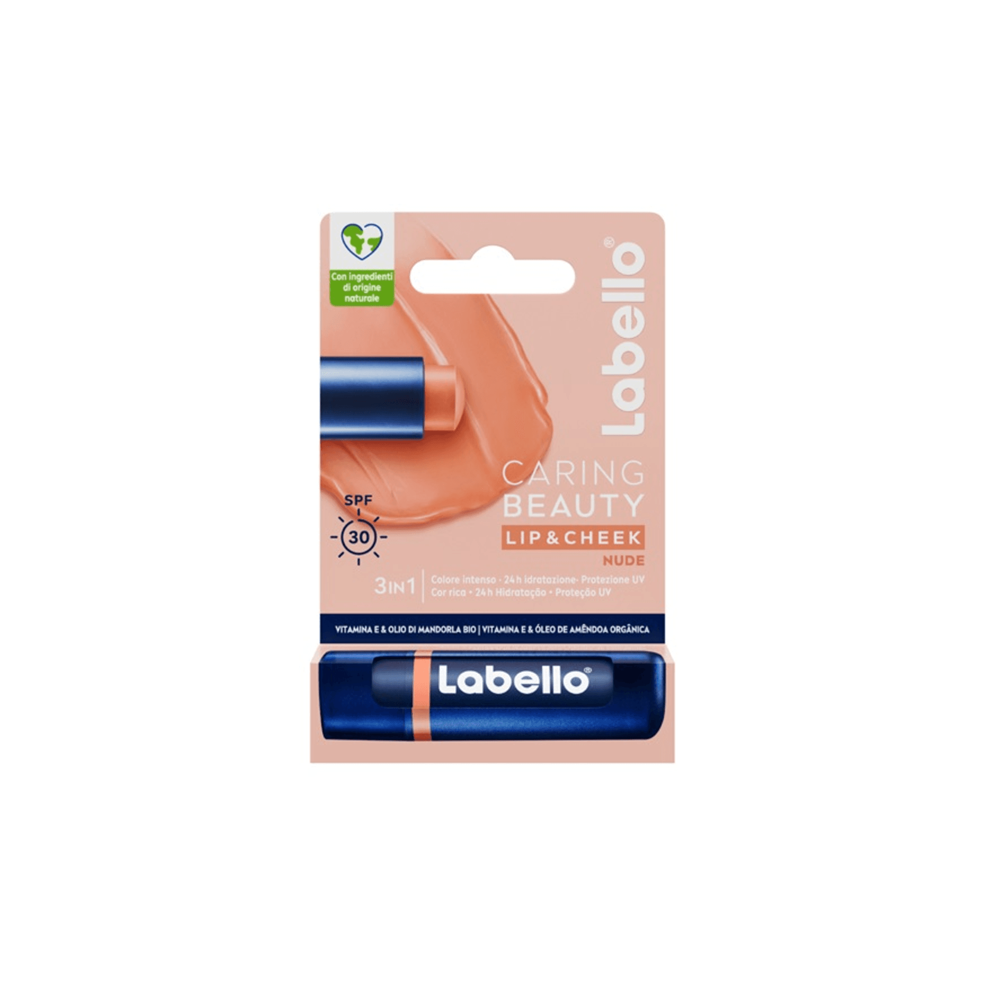 Labello Caring Beauty Balsamo Labbra Colorato Nude Spf30 4,8g