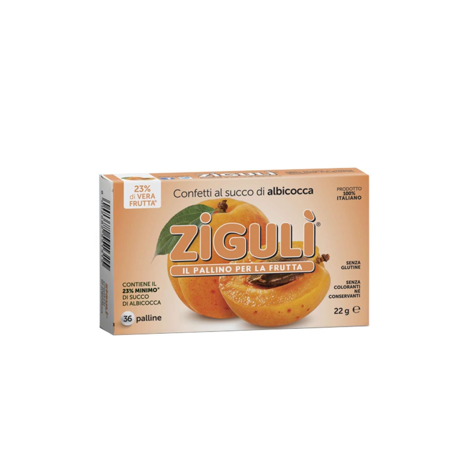 Zigulì Confetti Gusto Albicocca 36 Pezzi