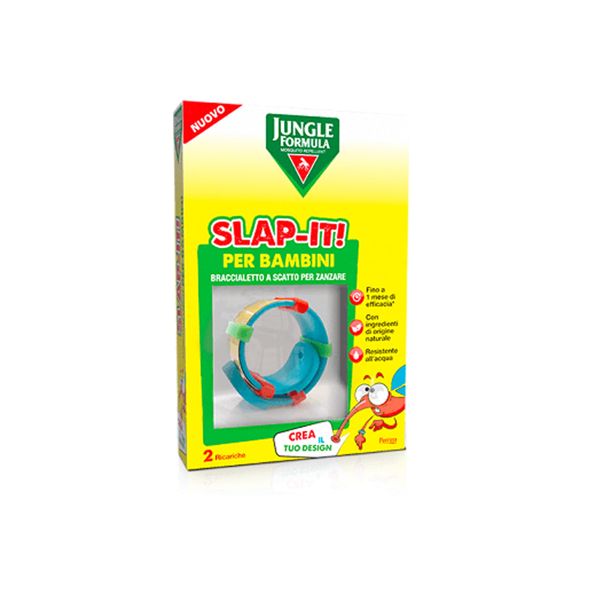 Jungle Formula Slap-it Antizanzare Braccialetto Bambini + 2 Ricariche