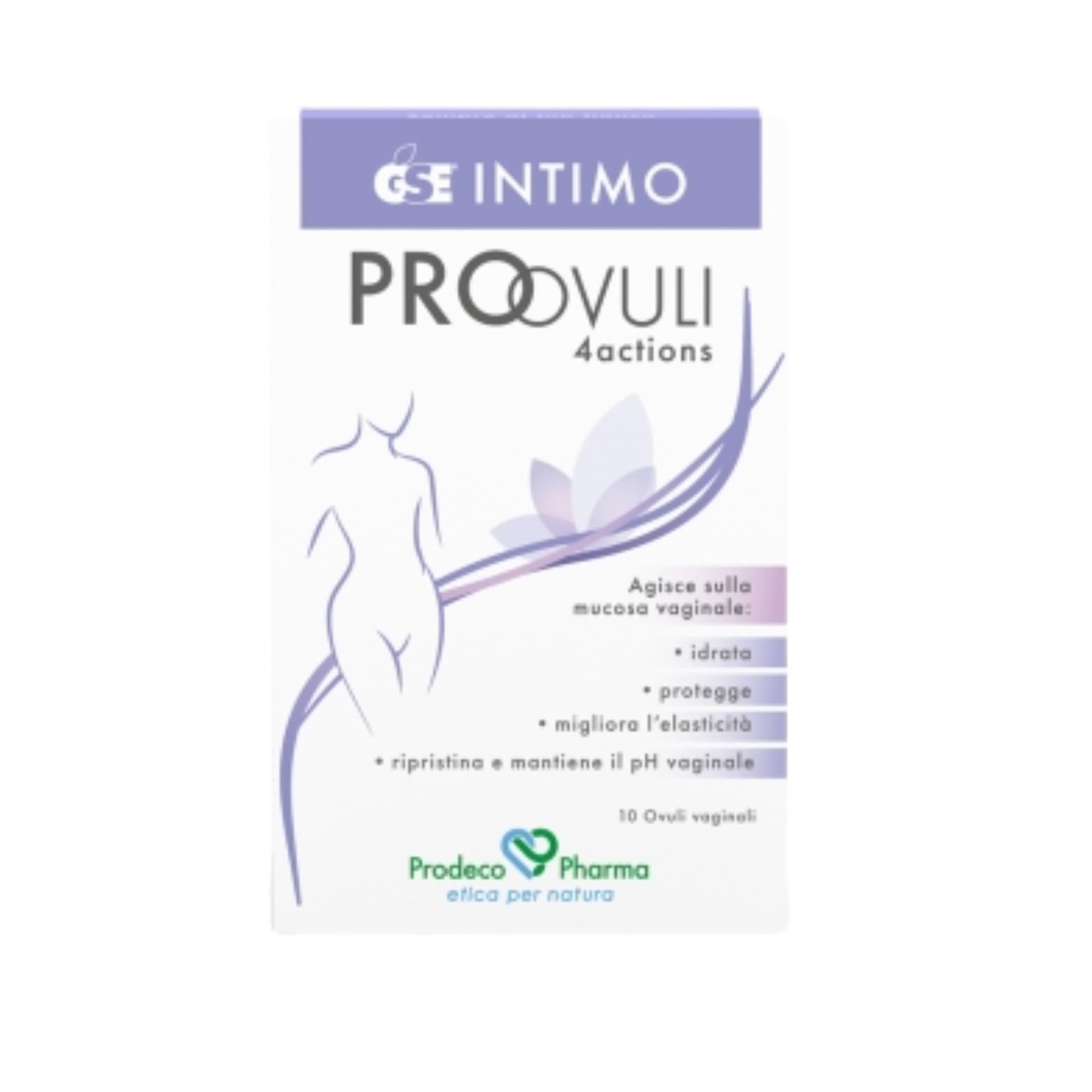 Gse Intimo Proovuli 4 Actions Ovuli Vaginali Protettivi E Lenitivi 10 Ovuli