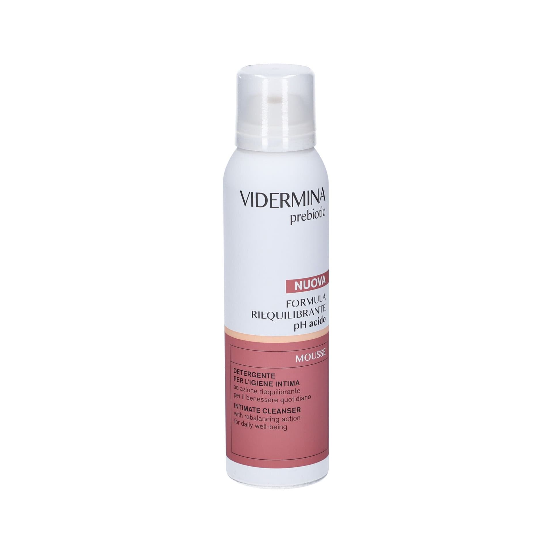 Vidermina Prebiotic Mousse Intima Formula Riequilibrante Ph Acido 150ml