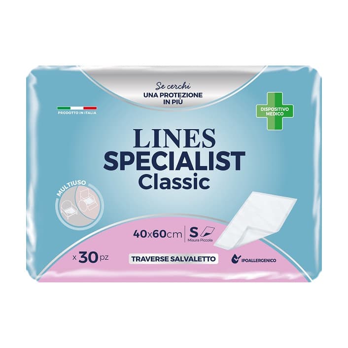 Lines Specialist Classic Traversa Salvaletto Incontinenza 40x60cm 30 Pezzi