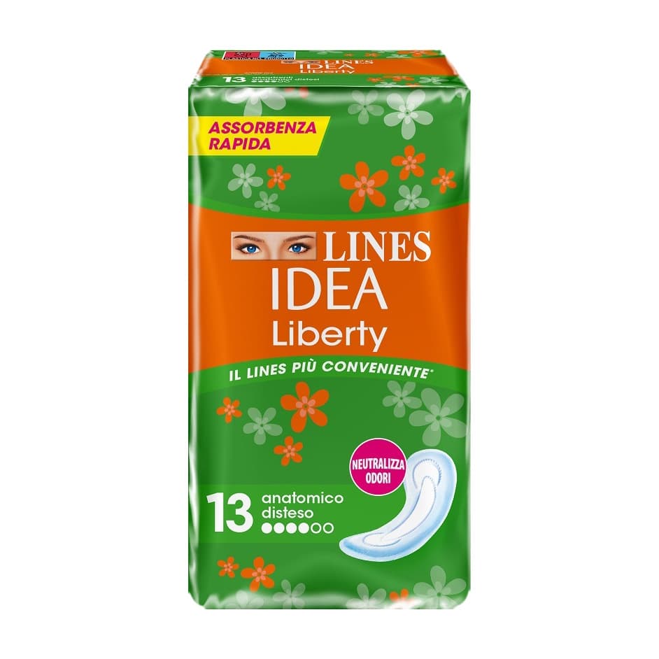 Lines Idea Liberty Assorbente Anatomico Disteso 13 Pezzi