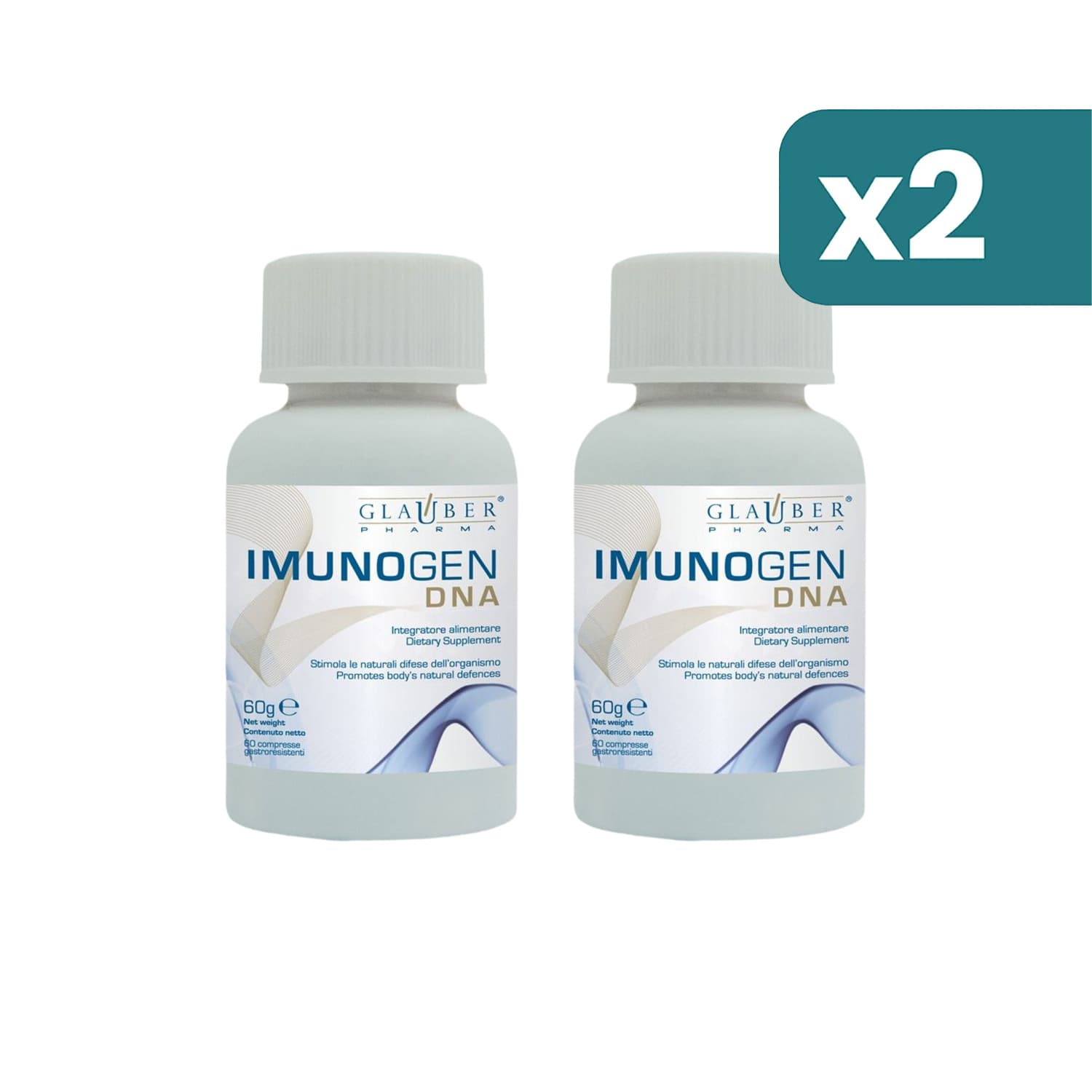Imunogen Dna Integratore Alimentare 2 confezioni da 60 Compresse