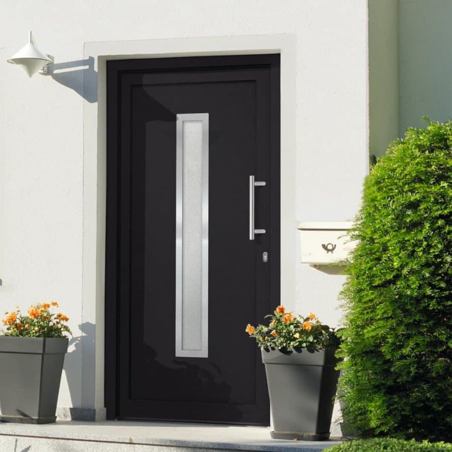Vidaxl porta di ingresso antracite 108x208 cm Edilizia Brico giardino animali