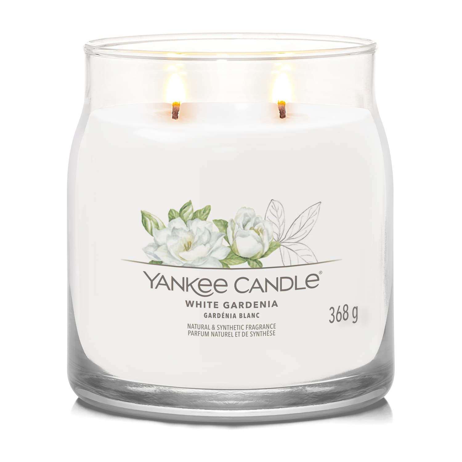White Gardenia, candela in giara media Yankee Candle