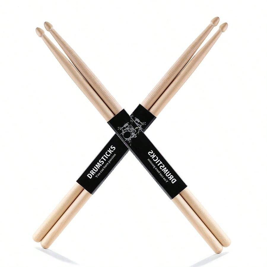 1 Paio di Bacchette per Tamburi Classiche in Acero Mumulo 5A/7A, Adatte per Adulti e Principianti, Bacchette per Tamburi, Tamburi, Strumenti Musicali,