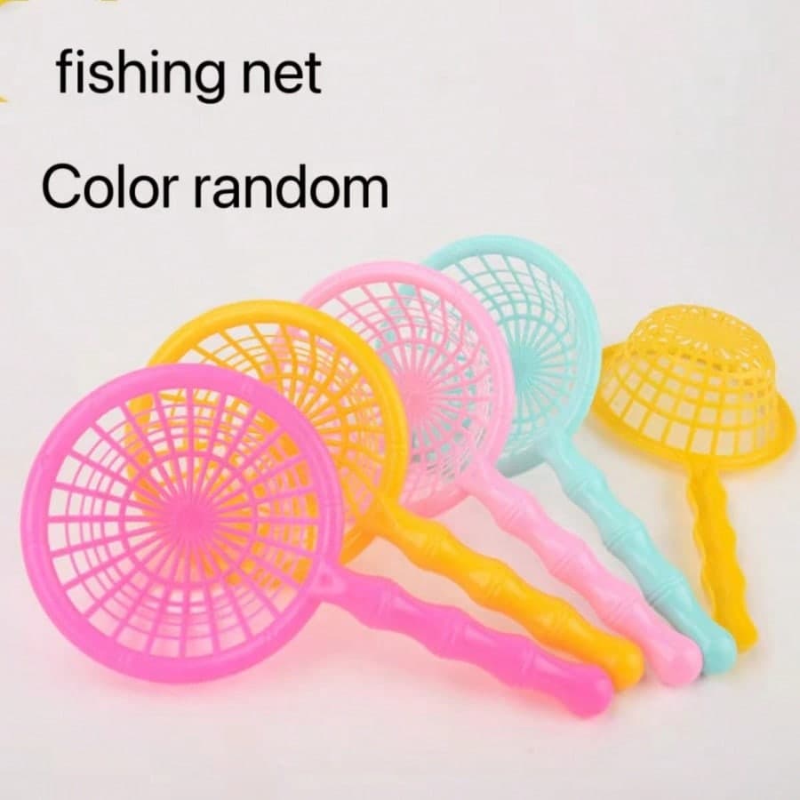 Retina da pesca estiva per bambini, retina da pesca in plastica come giocattolo per bambini e bambine, una simpatica retina da pesca per giochi in