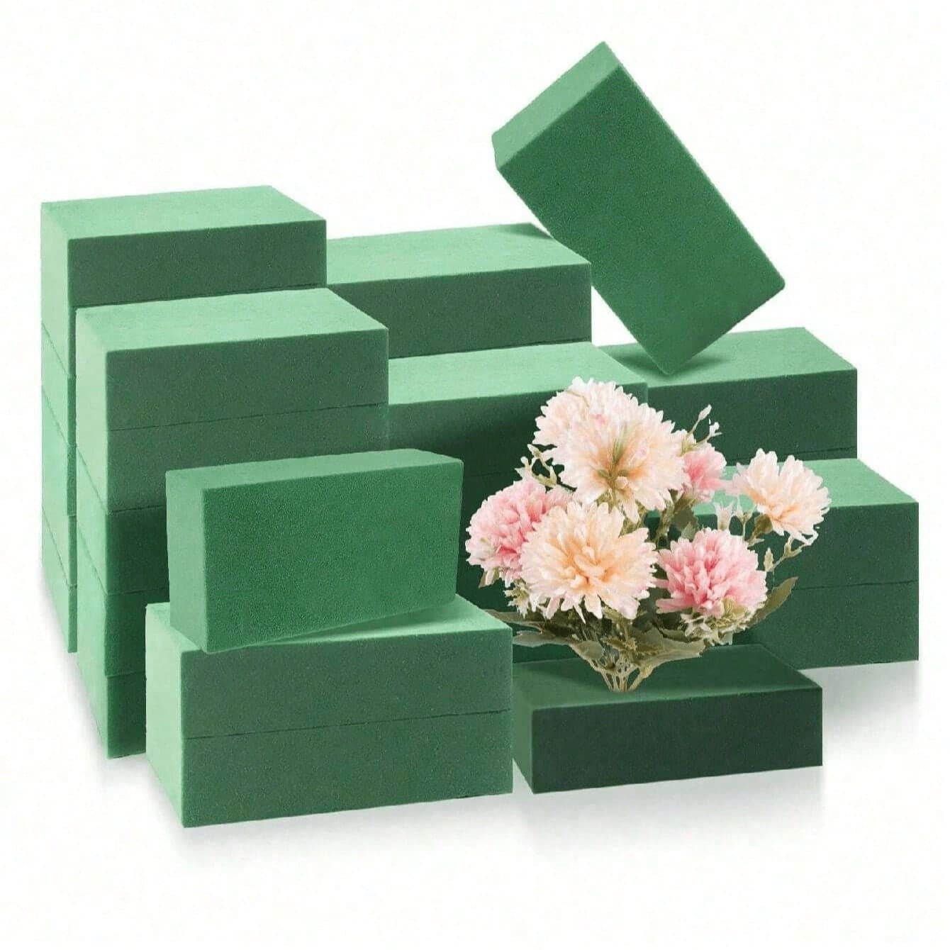 1/5/10 pezzi Materiale di imballaggio per profumo di fiori essiccati in fango, spugna assorbente per fiori, base idratante in fango per composizioni